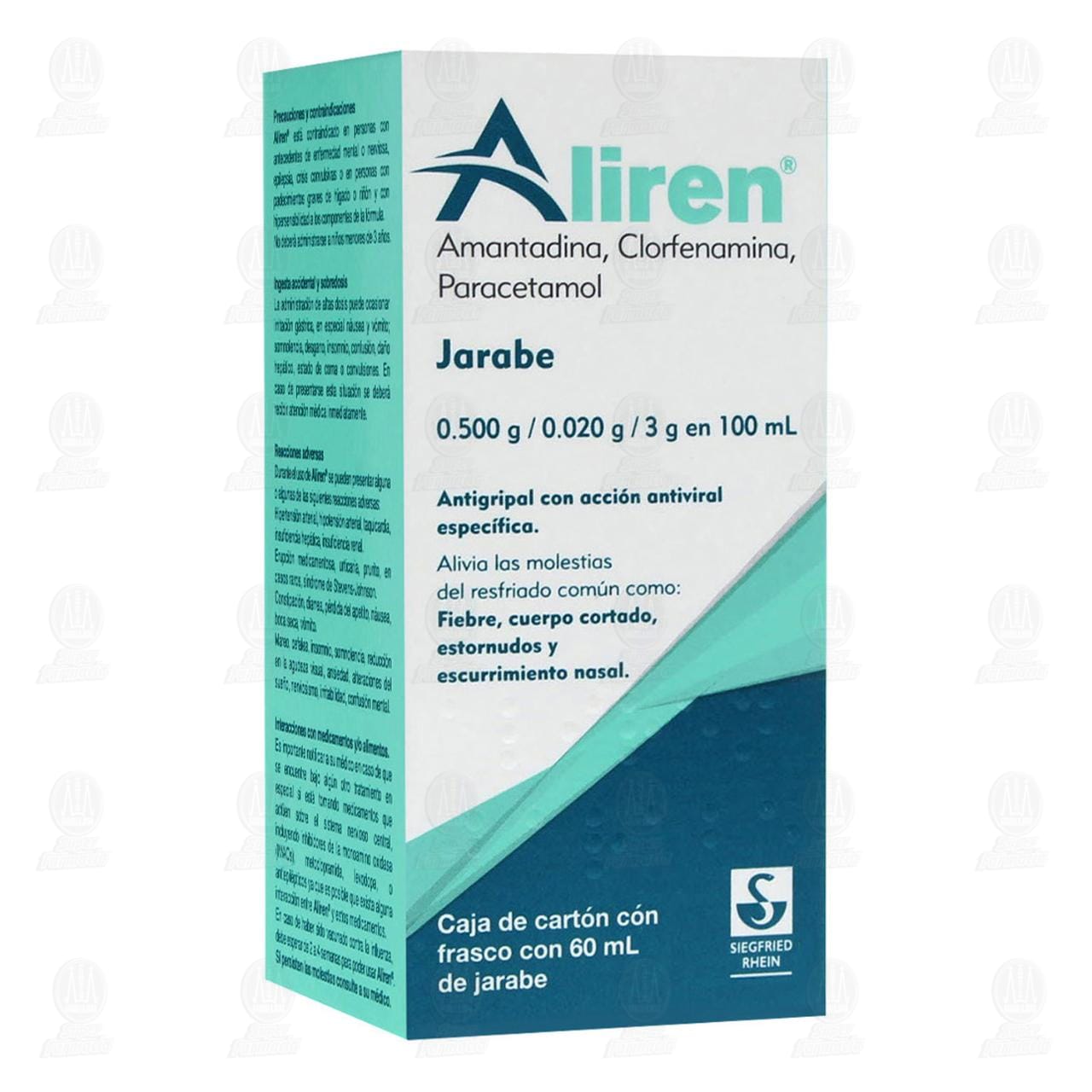 Aliren Jarabe 0.500gr/0.020gr/3gr/100ml, 60 ml. image number 0