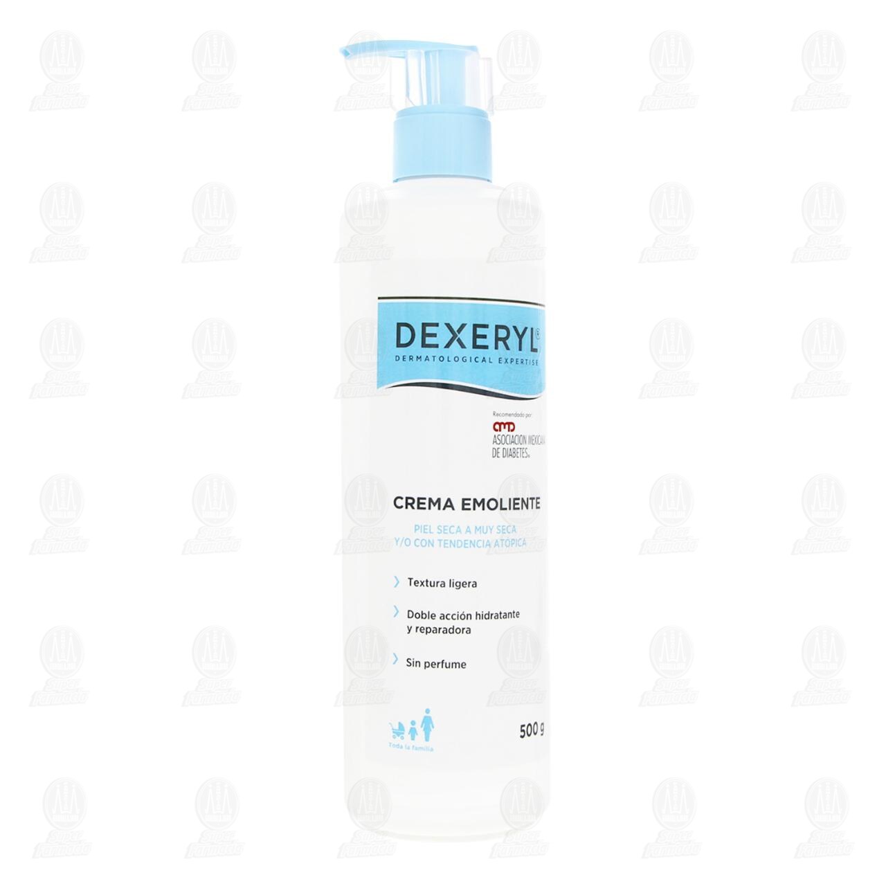 Dexeryl Crema Emoliente Piel Seca a Muy Seca, 500 gr.