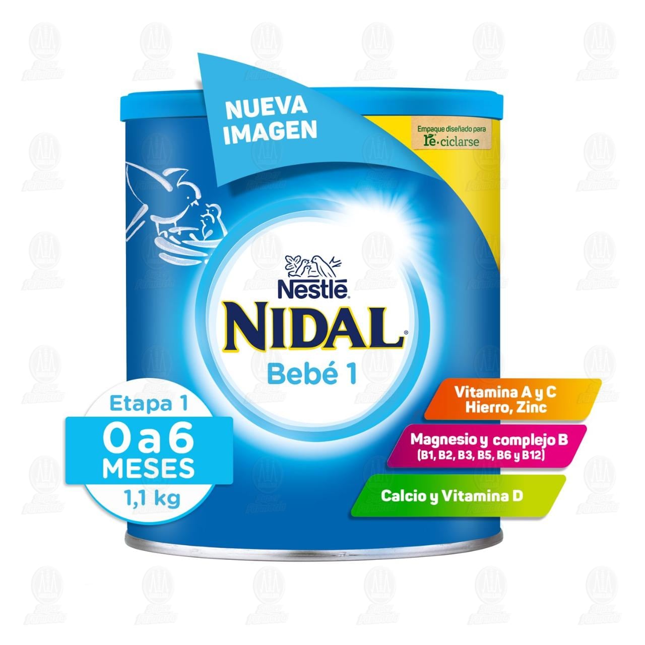 F&oacute;rmula Infantil Nidal 1, 1.1 kg. image number 3