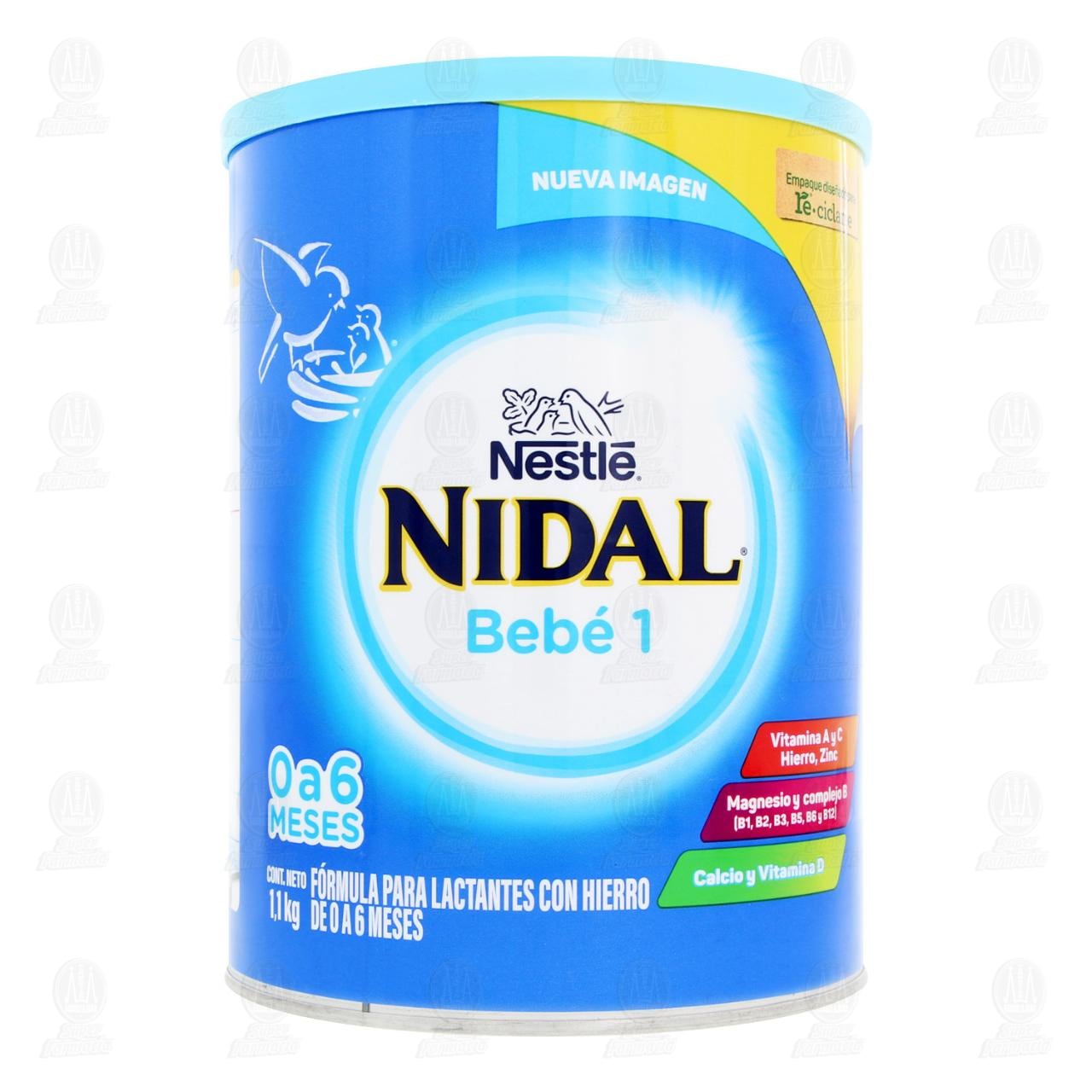 F&oacute;rmula Infantil Nidal 1, 1.1 kg. image number 1