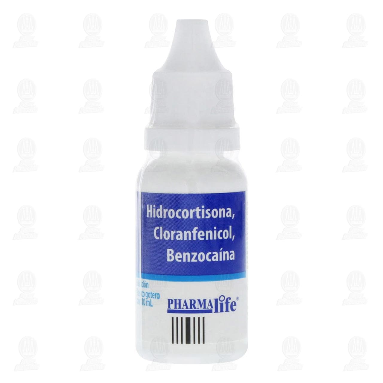 Hidrocortisona/Cloranfenicol/Benzoca&iacute;na, 10 ml Pharmalife. image number 1
