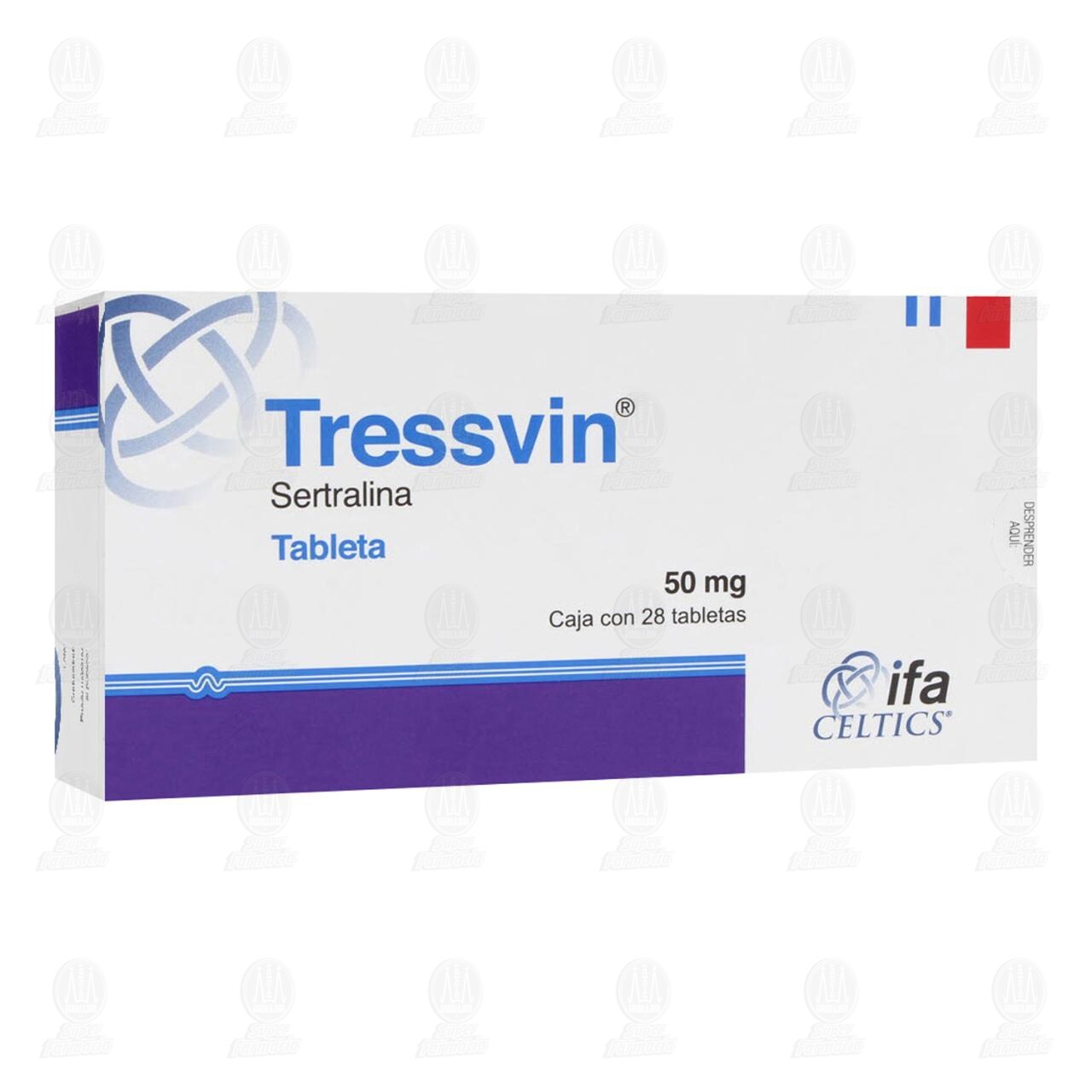 Tressvin 50 mg, 28 Tabletas. image number 0