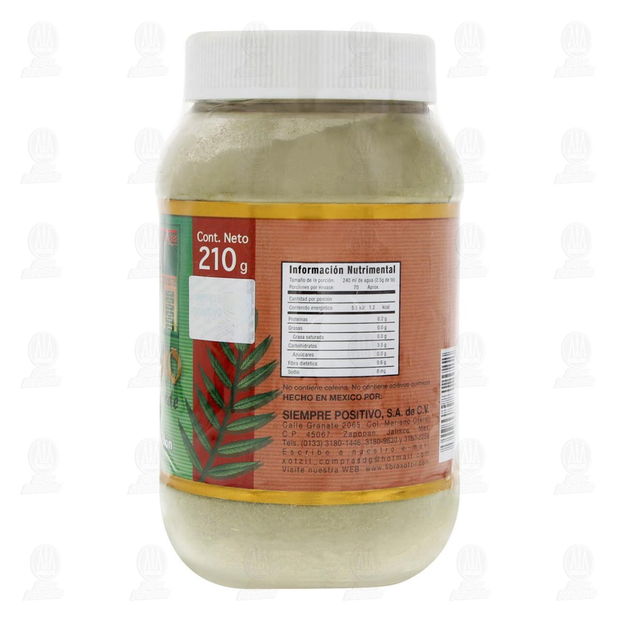 T&eacute; Chino Follaje Verde en Polvo, 210 gr. image number 3