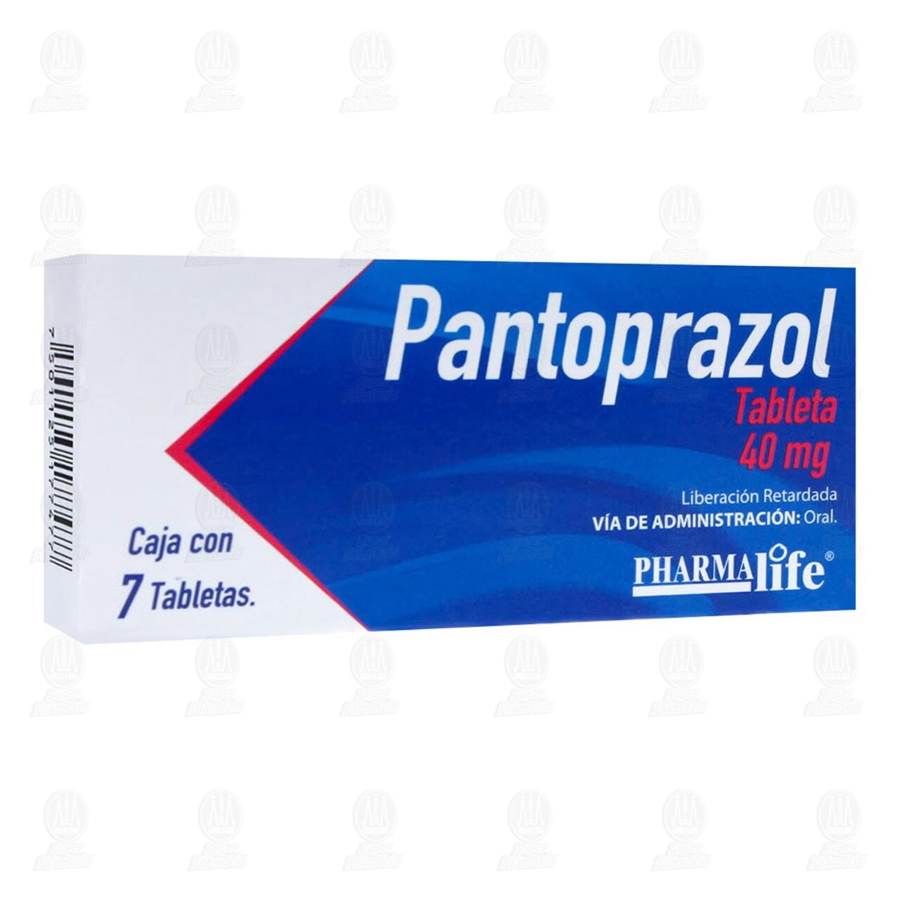 Pantoprazol 40 mg, 7 Tabletas Pharmalife. image number 0