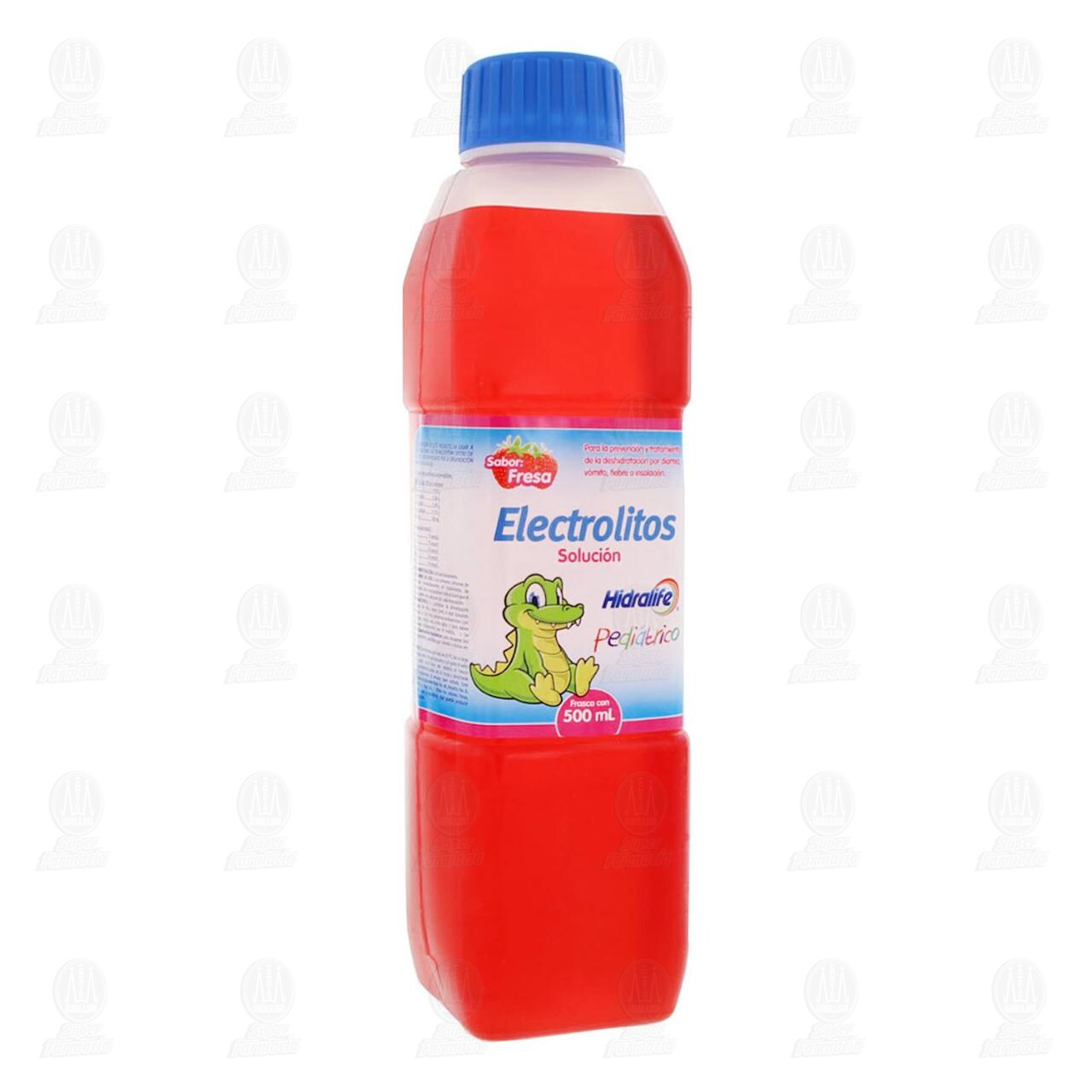 Electrolitos Orales Hidralife Pediátrico Sabor Fresa, 500 ml.