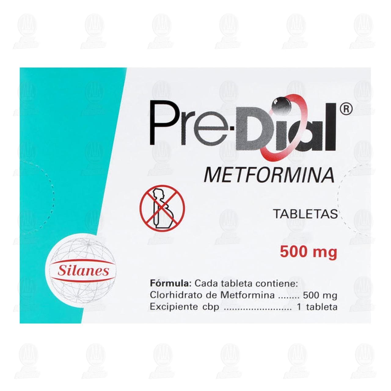 Pre-dial 500 mg, 60 Tabletas. image number 2