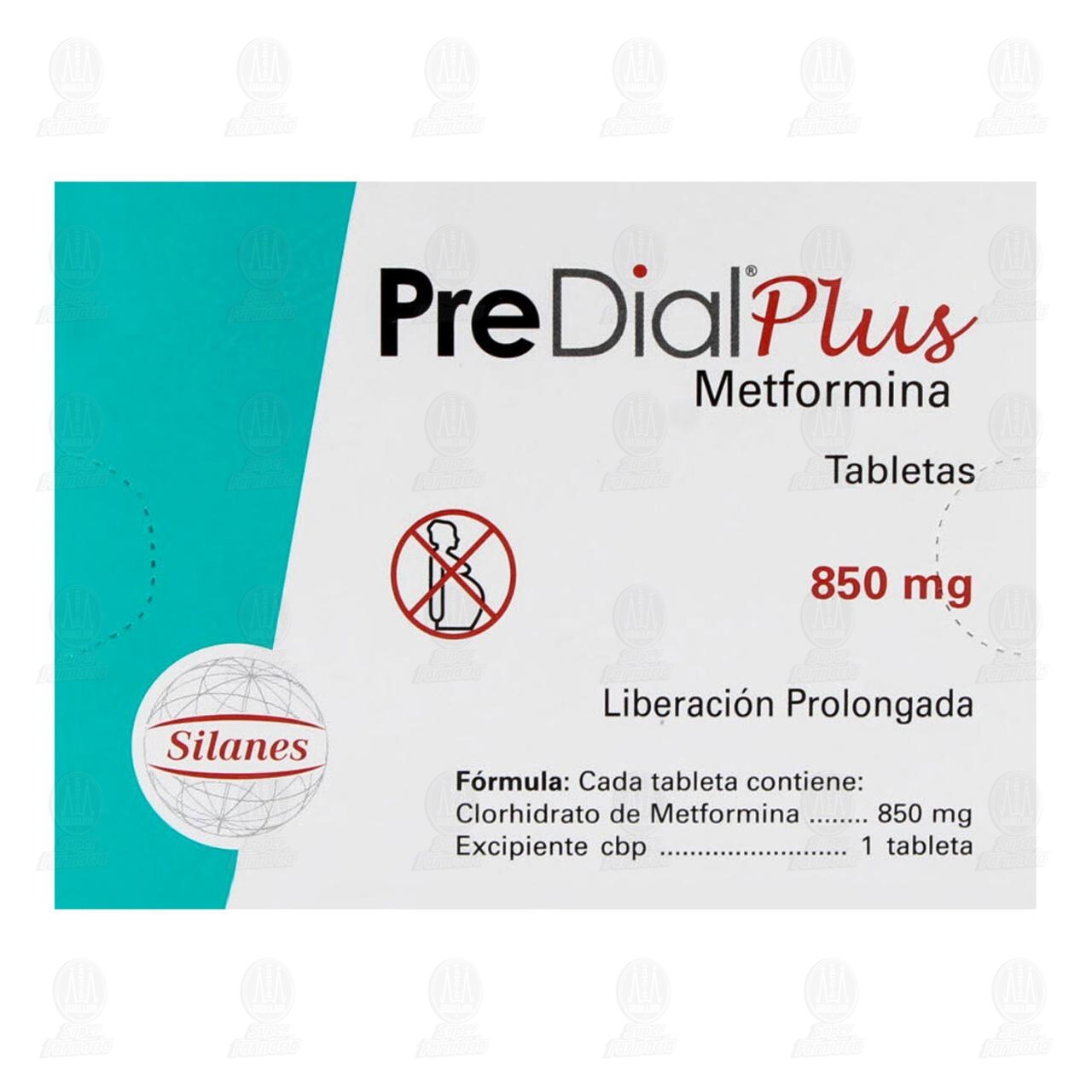 PreDial Plus 850 mg, 60 Tabletas. image number 2