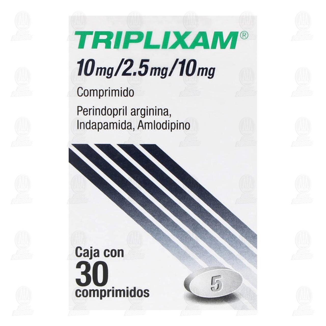 Triplixam 10mg/2.5mg/10mg, 30 Comprimidos. image number 1