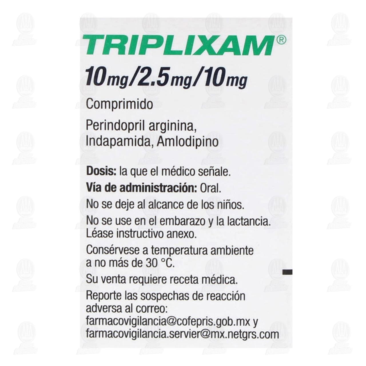Triplixam 10mg/2.5mg/10mg, 30 Comprimidos. image number 2