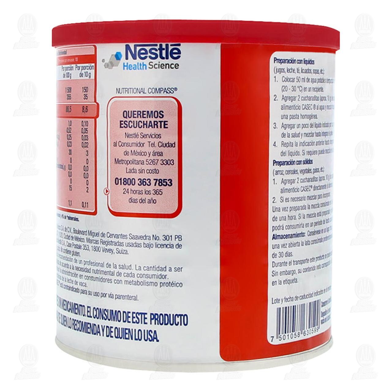 Suplemento Alimenticio Casec, 300 gr. image number 2