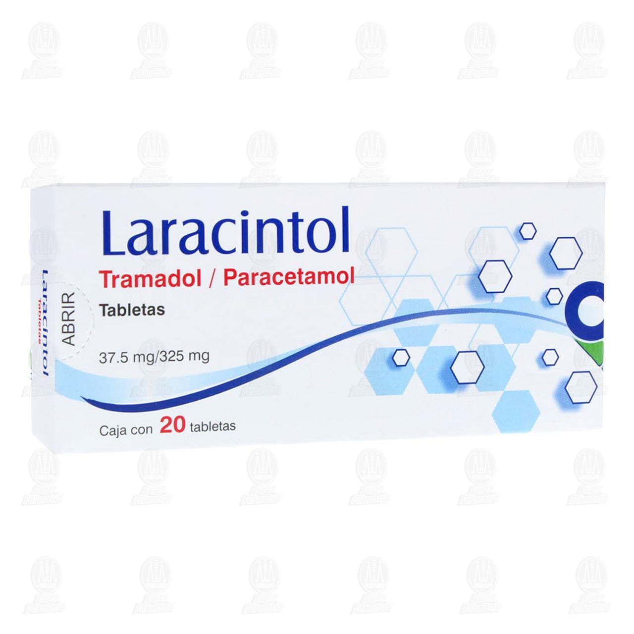 Laracintol 37.5/325mg, 20 Tabletas. image number 0