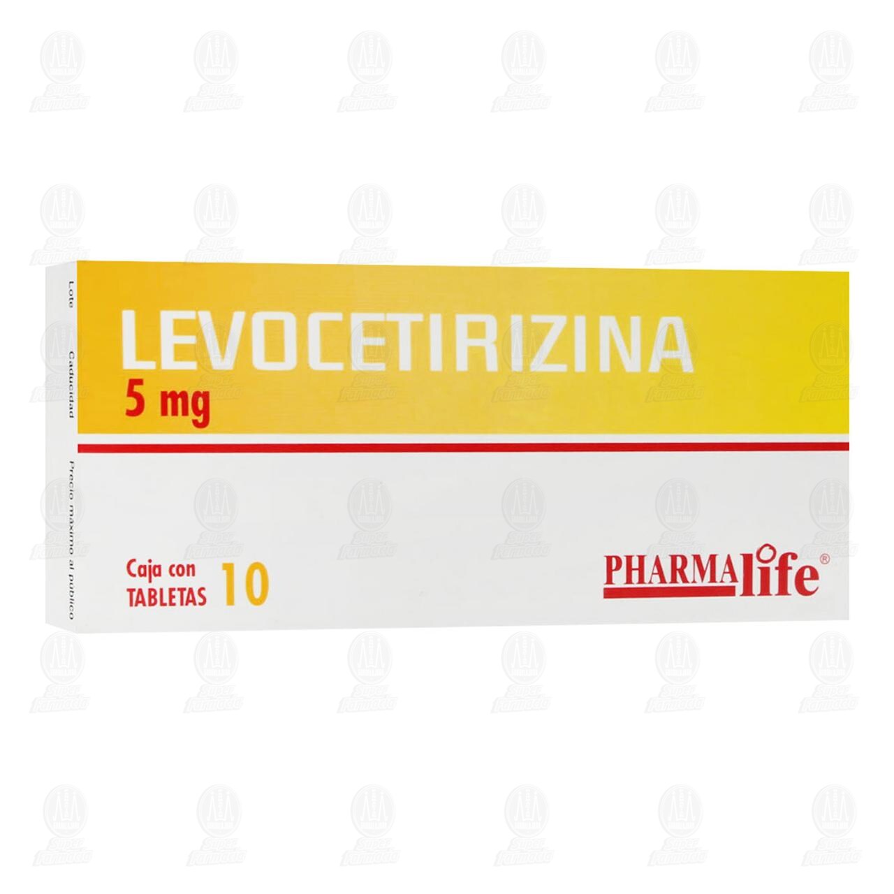 Levocetirizina 5 mg, 10 Tabletas Pharmalife. image number 0