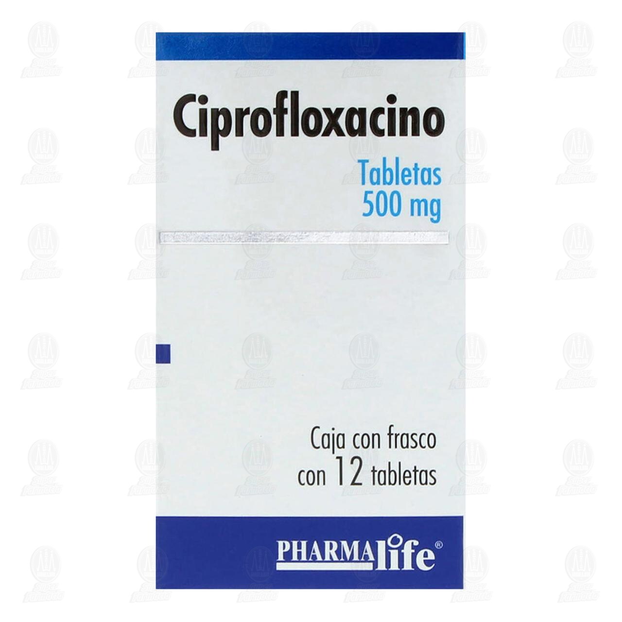 Ciprofloxacino 500 mg, 12 Tabletas Pharmalife. image number 1