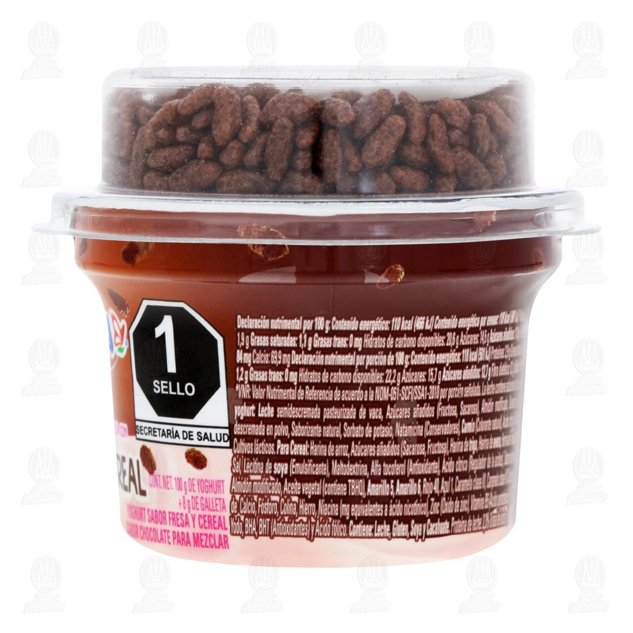 Yoghurt Lala Sabor Fresa con Cereal, 108 gr. image number 2