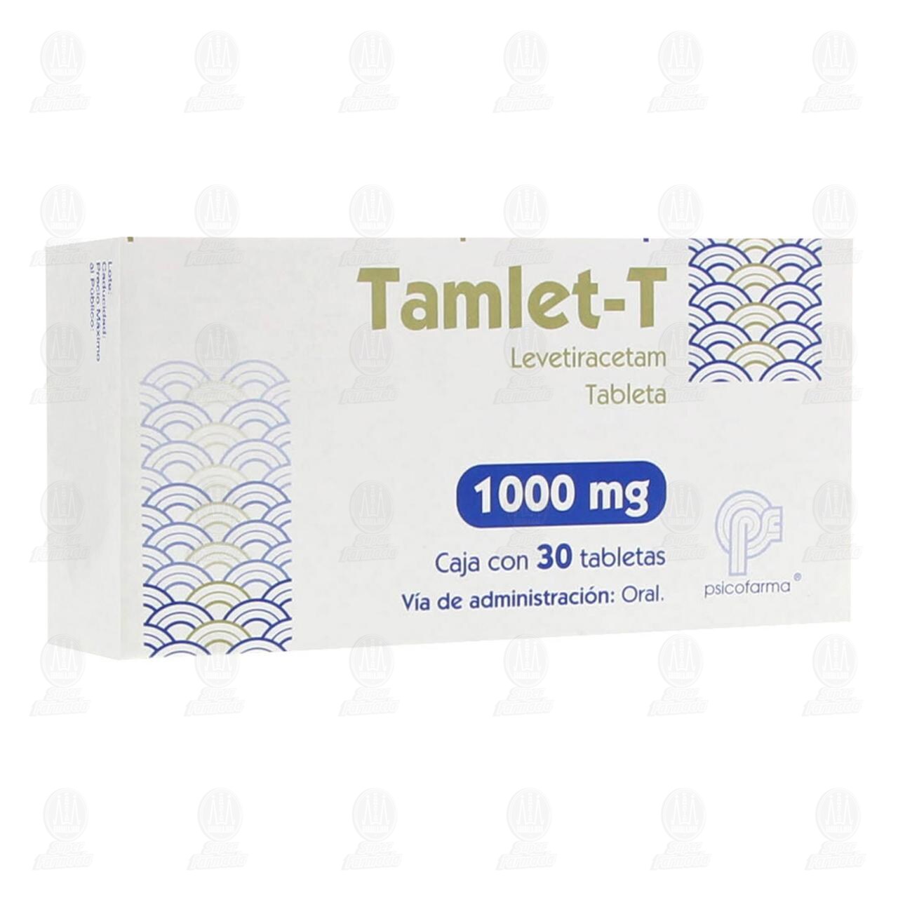 Tamlet-T 1000 mg, 30 Tabletas.