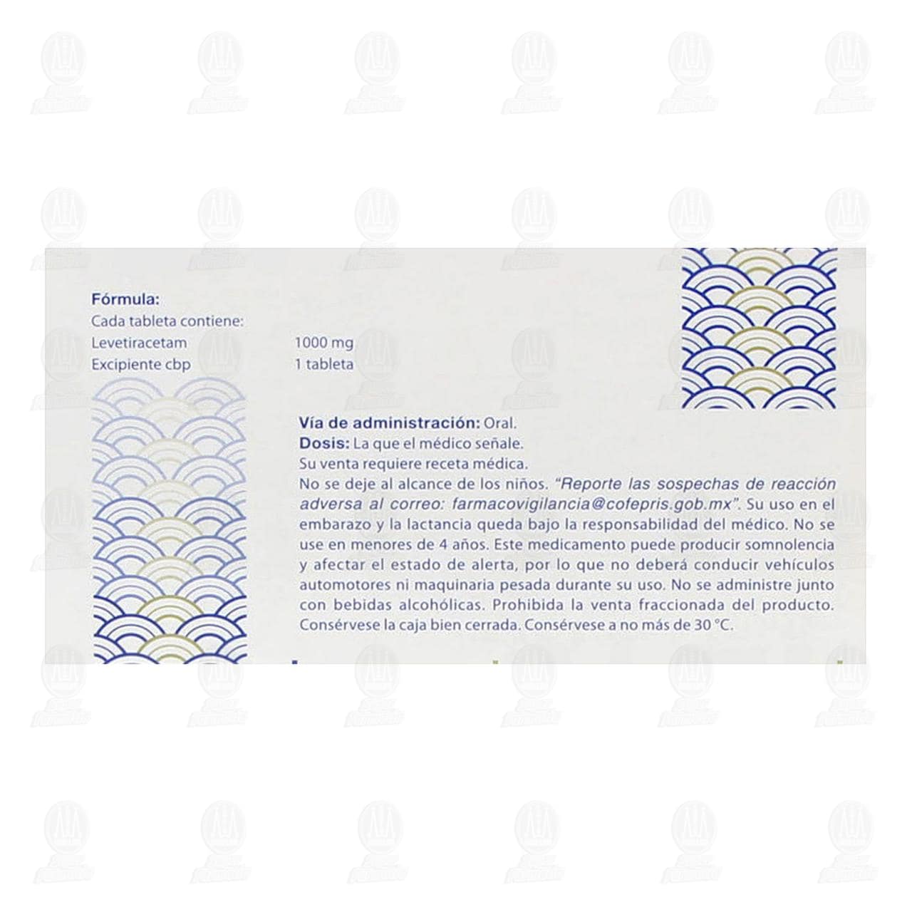 Tamlet-T 1000 mg, 30 Tabletas. image number 2