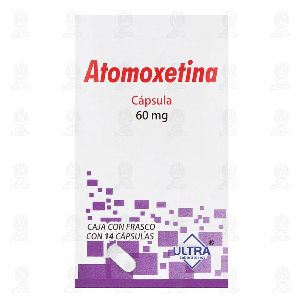 Atomoxetina 60 mg, 14 Cápsulas. image number 1