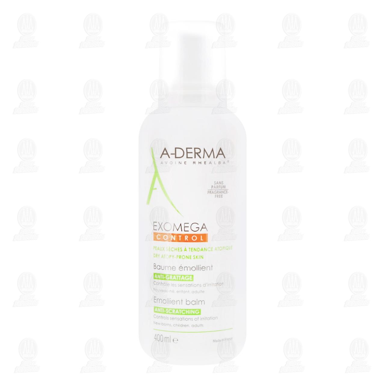 A-Derma B&aacute;lsamo Emoliente Exomega Control, 400 ml. image number 1