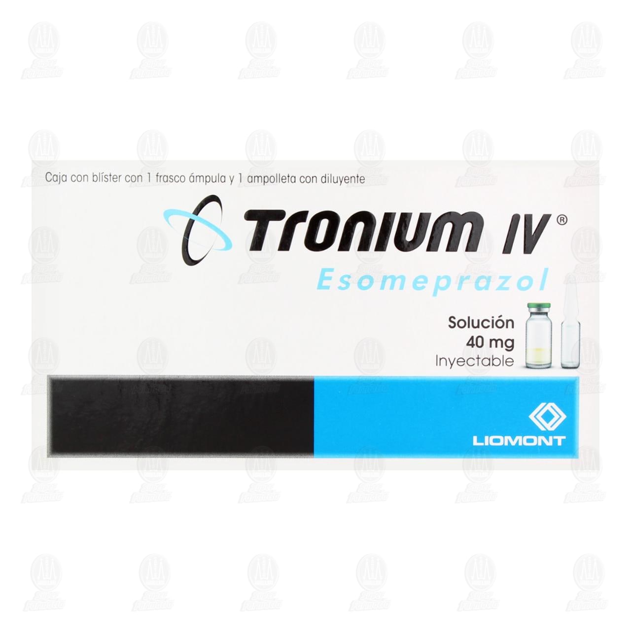 Tronium IV 40 mg Soluci&oacute;n Inyectable, 1 pz. image number 1