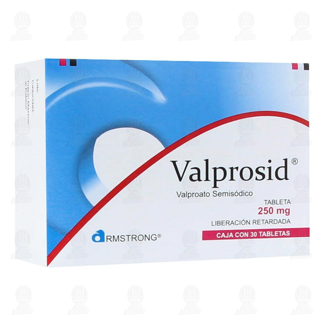 Valprosid 250 mg, 30 Tabletas. image number 0