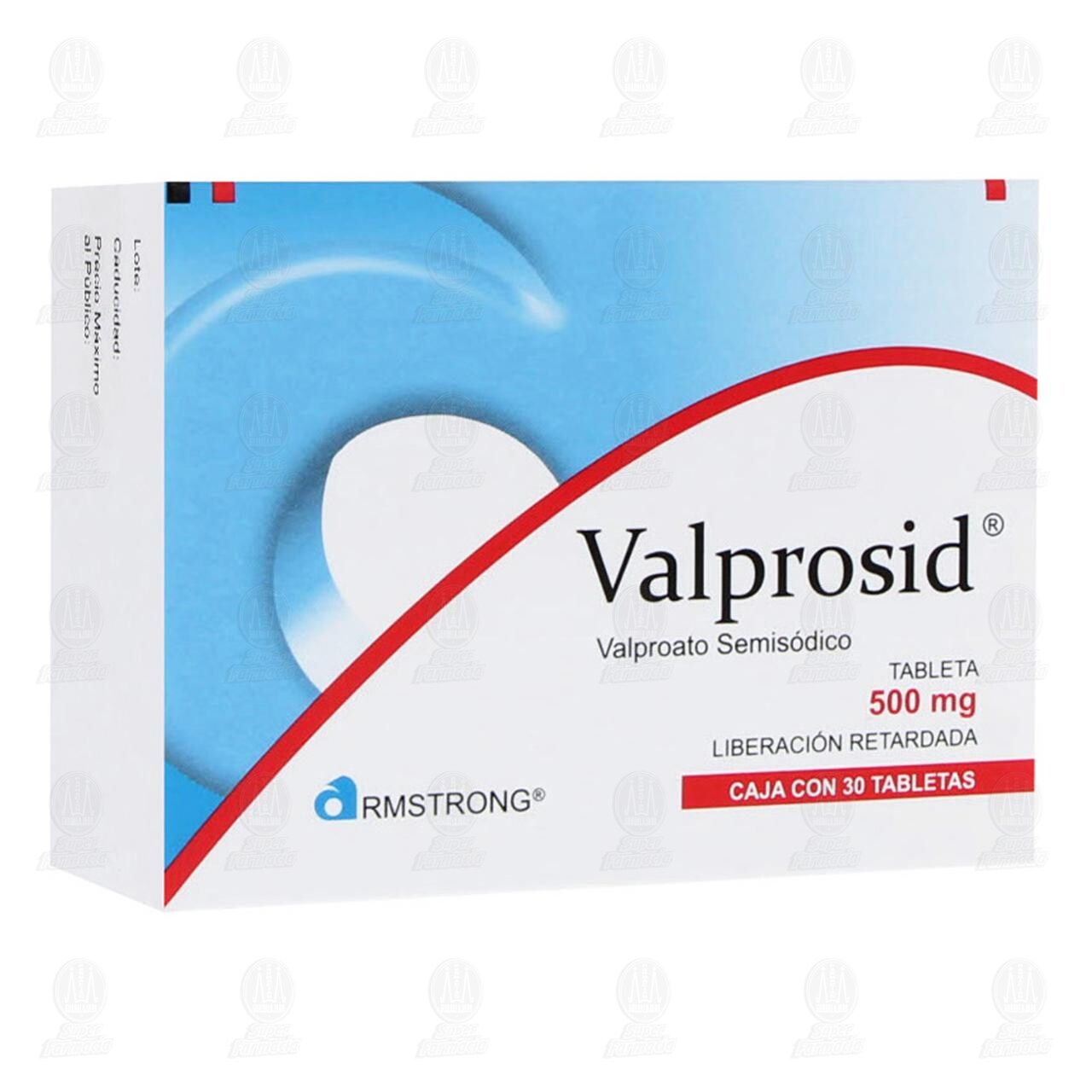 Valprosid 500 mg, 30 Tabletas. image number 0