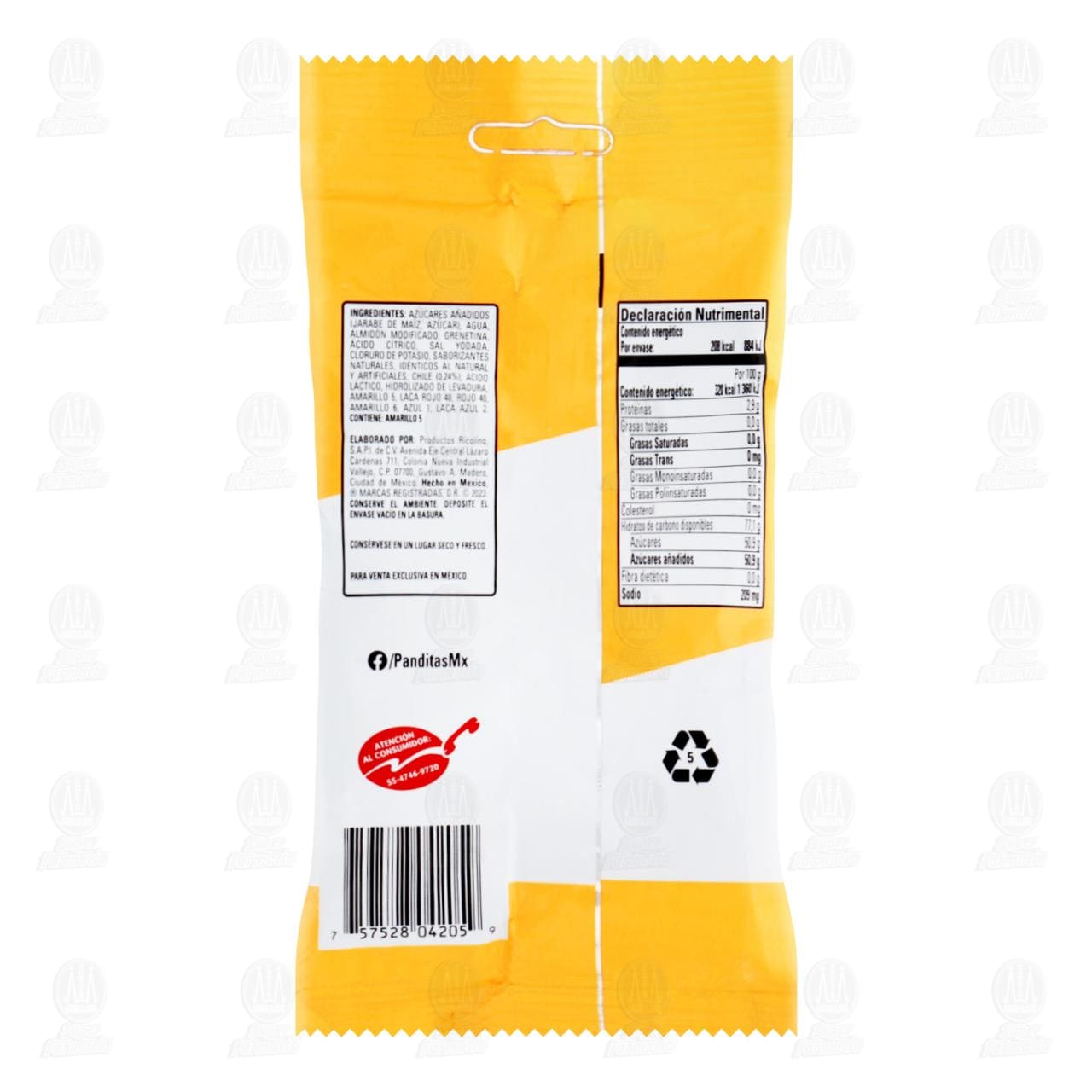 Gomitas Ricolino Panditas Enchilados, 65 gr. image number 1