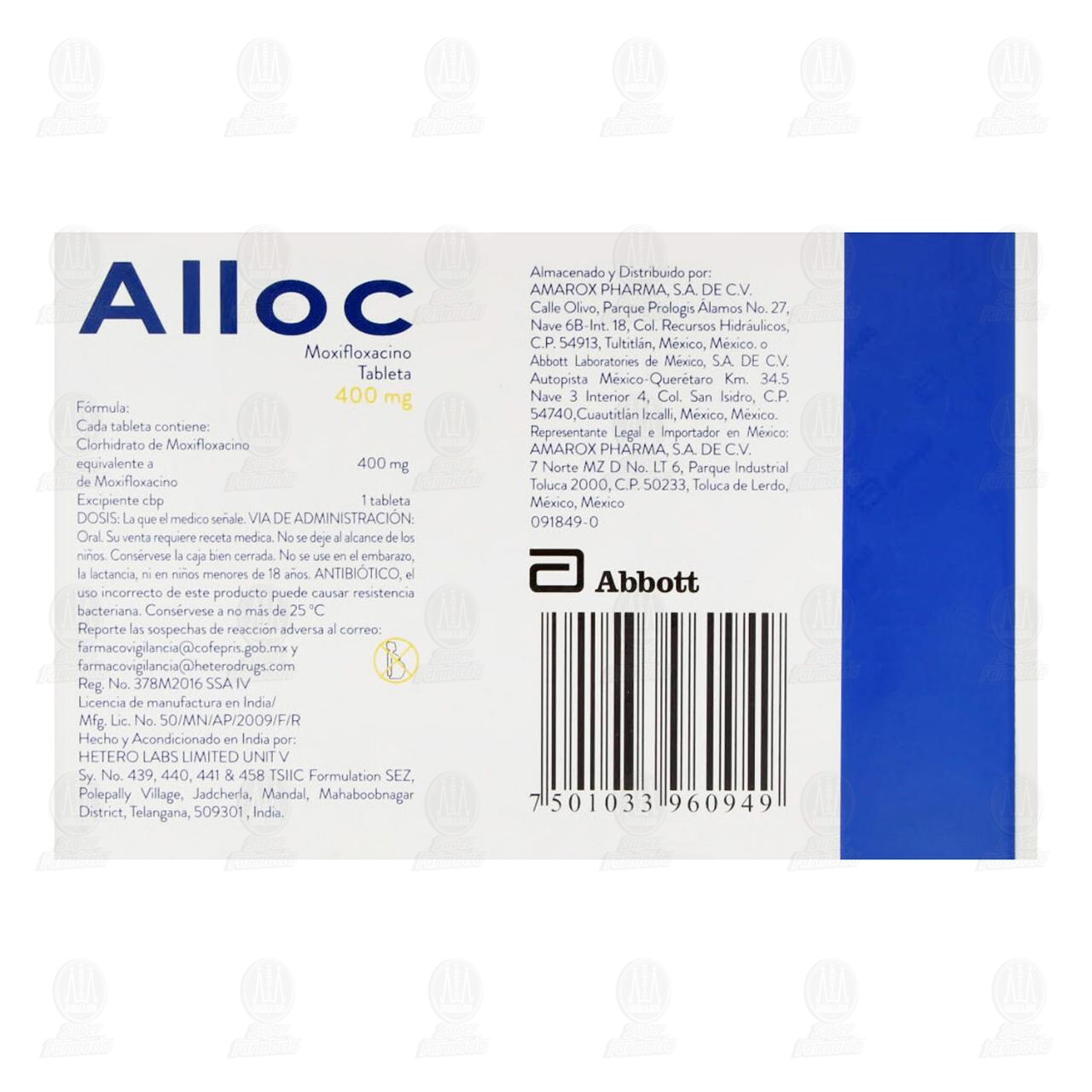 Alloc 400 mg, 7 Tabletas. image number 2