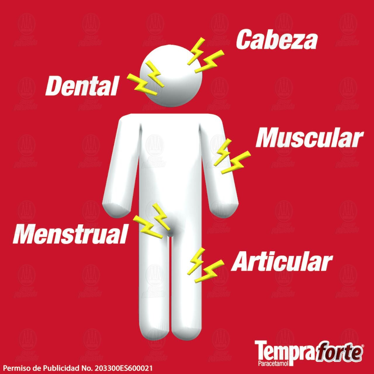 Tempra Forte 650 mg, 24+12 Tabletas. image number 3