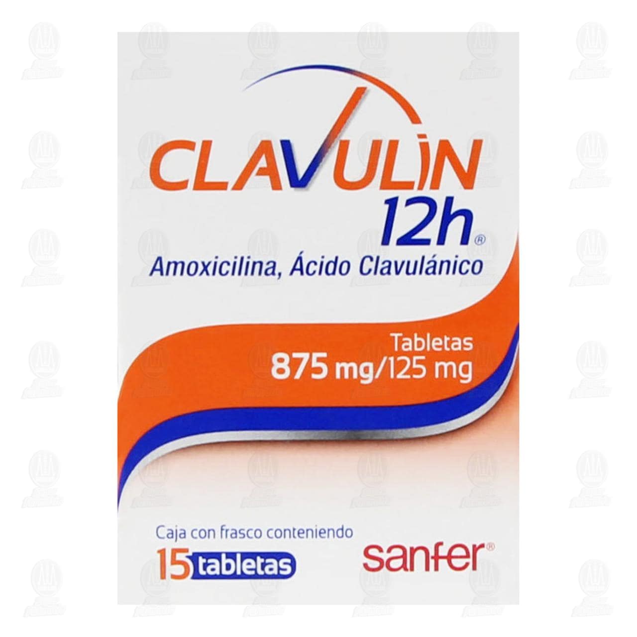 Clavulin 12h 875mg/125mg, 15 Tabletas. image number 1