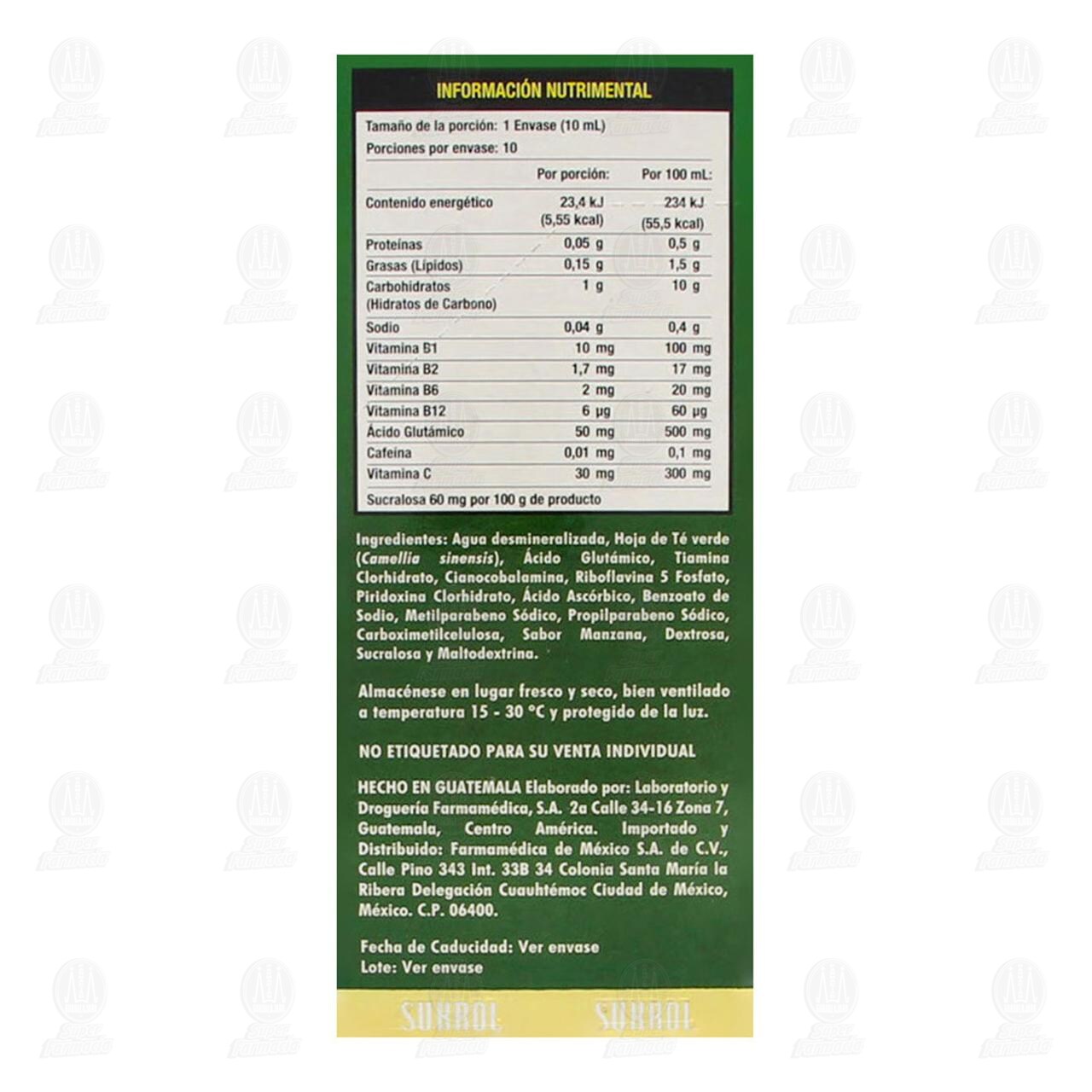 Sukrol Bebible 10 ml, 10 Envases. image number 3