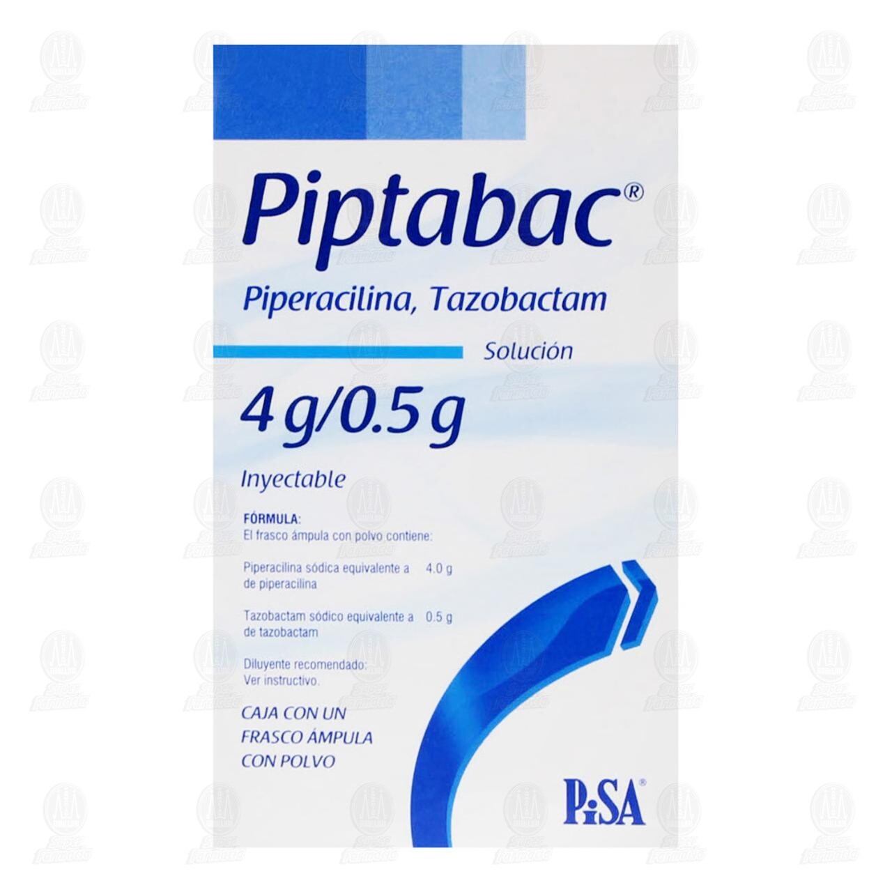 Piptabac 4gr/0.5gr Soluci&oacute;n Inyectable, 1 pz. image number 2