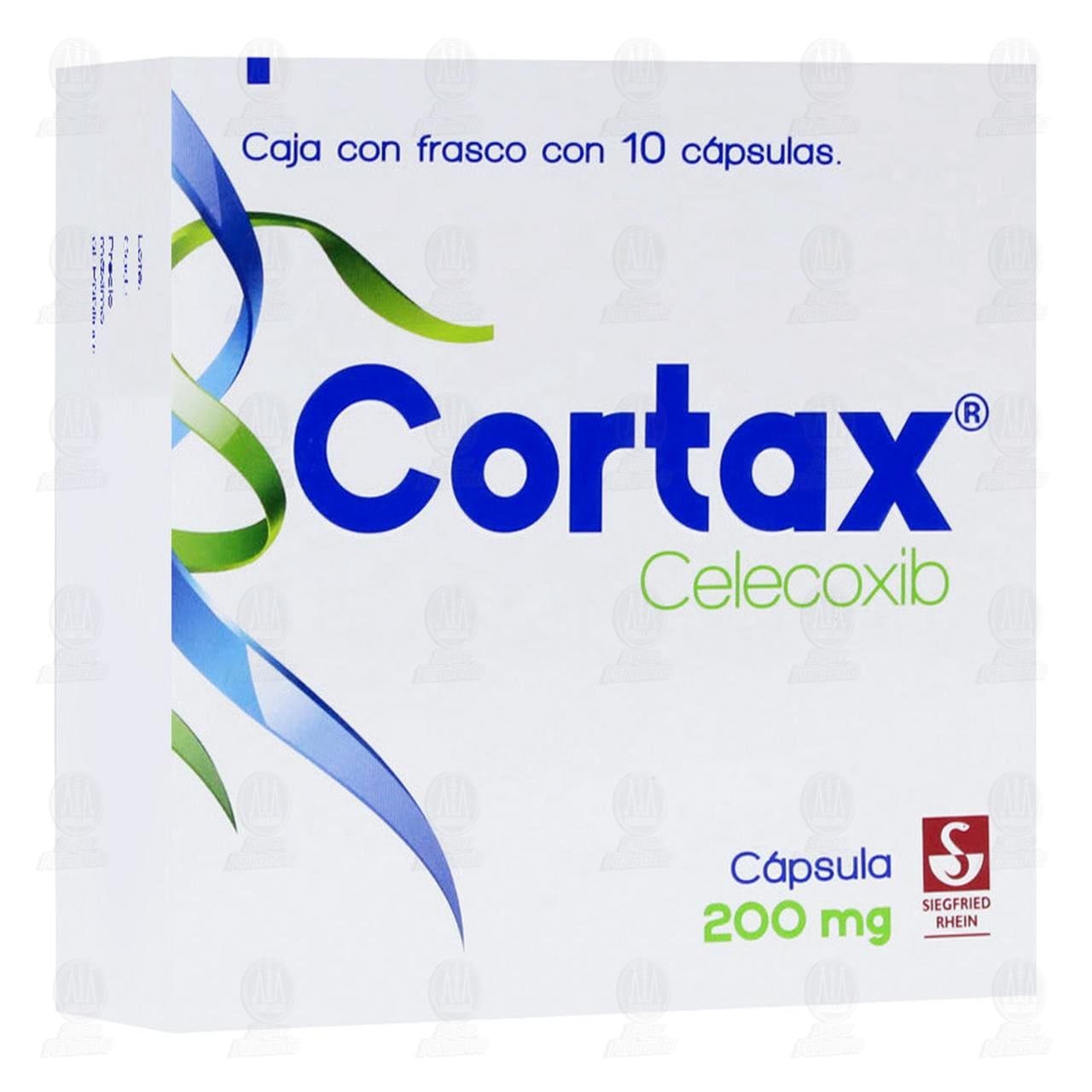 Cortax 200 mg, 10 C&aacute;psulas.