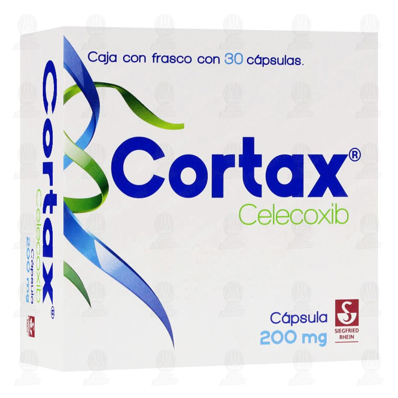 Cortax 200 mg, 30 C&aacute;psulas.