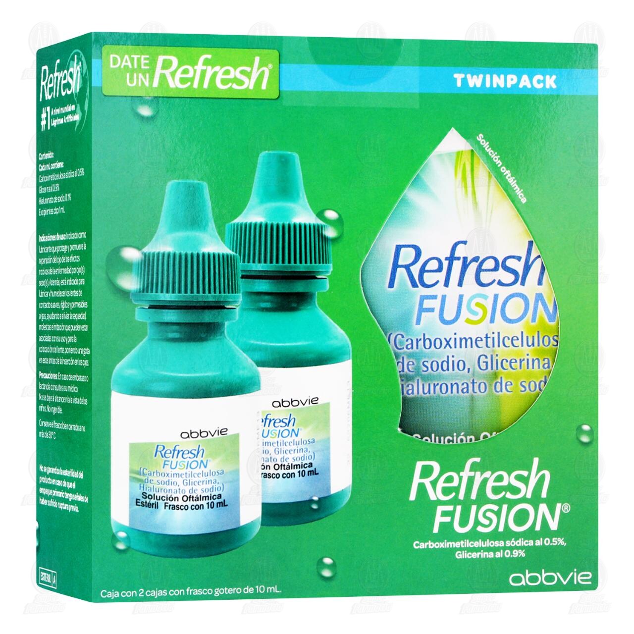Pack Refresh Fusion Soluci&oacute;n Oft&aacute;lmica, 2 Frascos de 10 mL c/u. image number 0