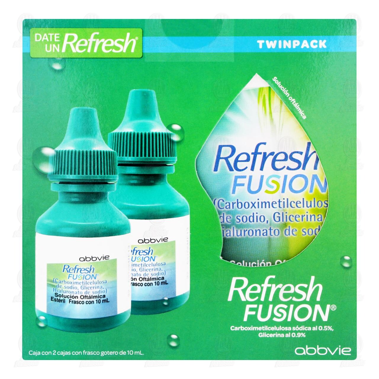 Pack Refresh Fusion Soluci&oacute;n Oft&aacute;lmica, 2 Frascos de 10 mL c/u. image number 1