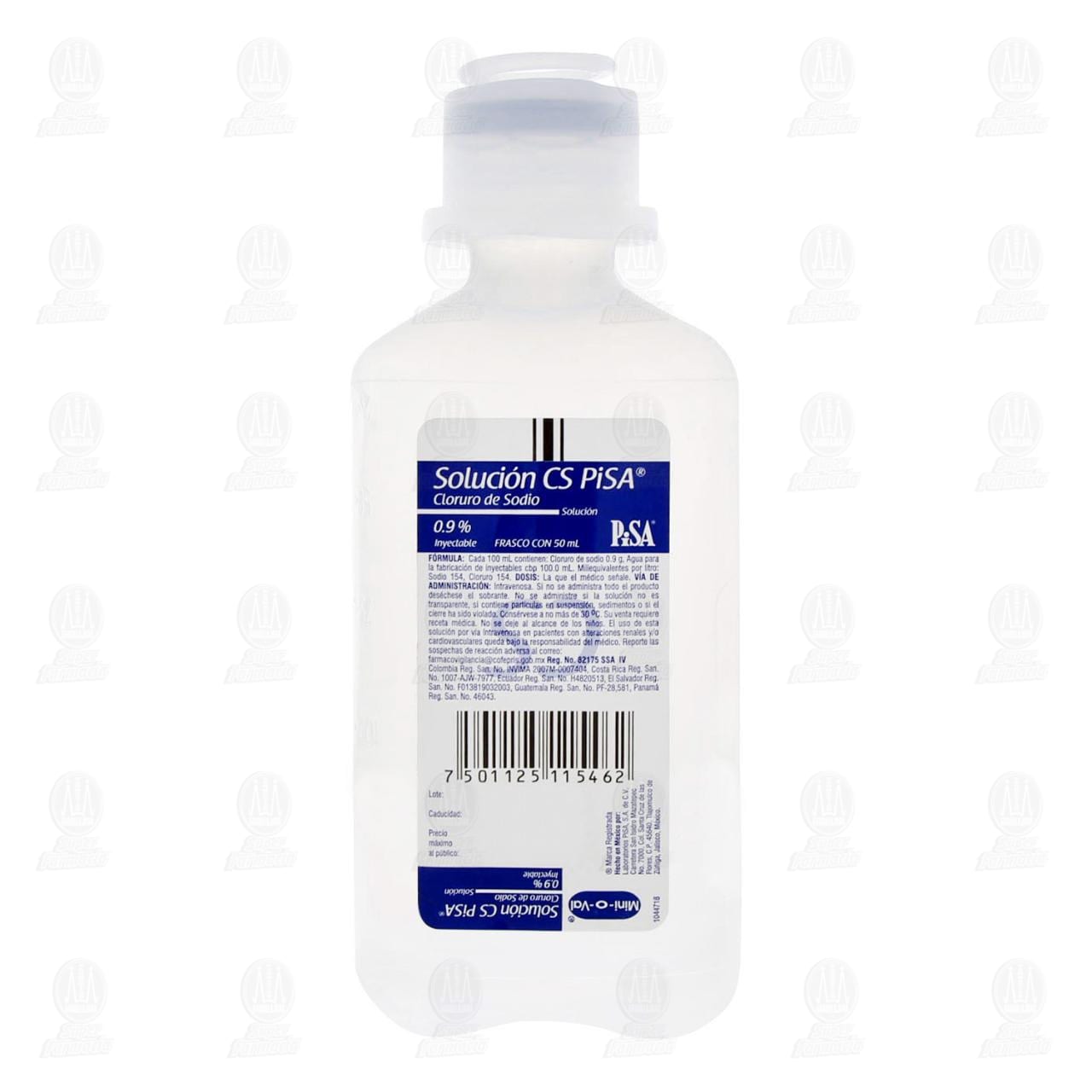 Solución Cloruro de Sodio 0.9%, 50 ml. image number 1
