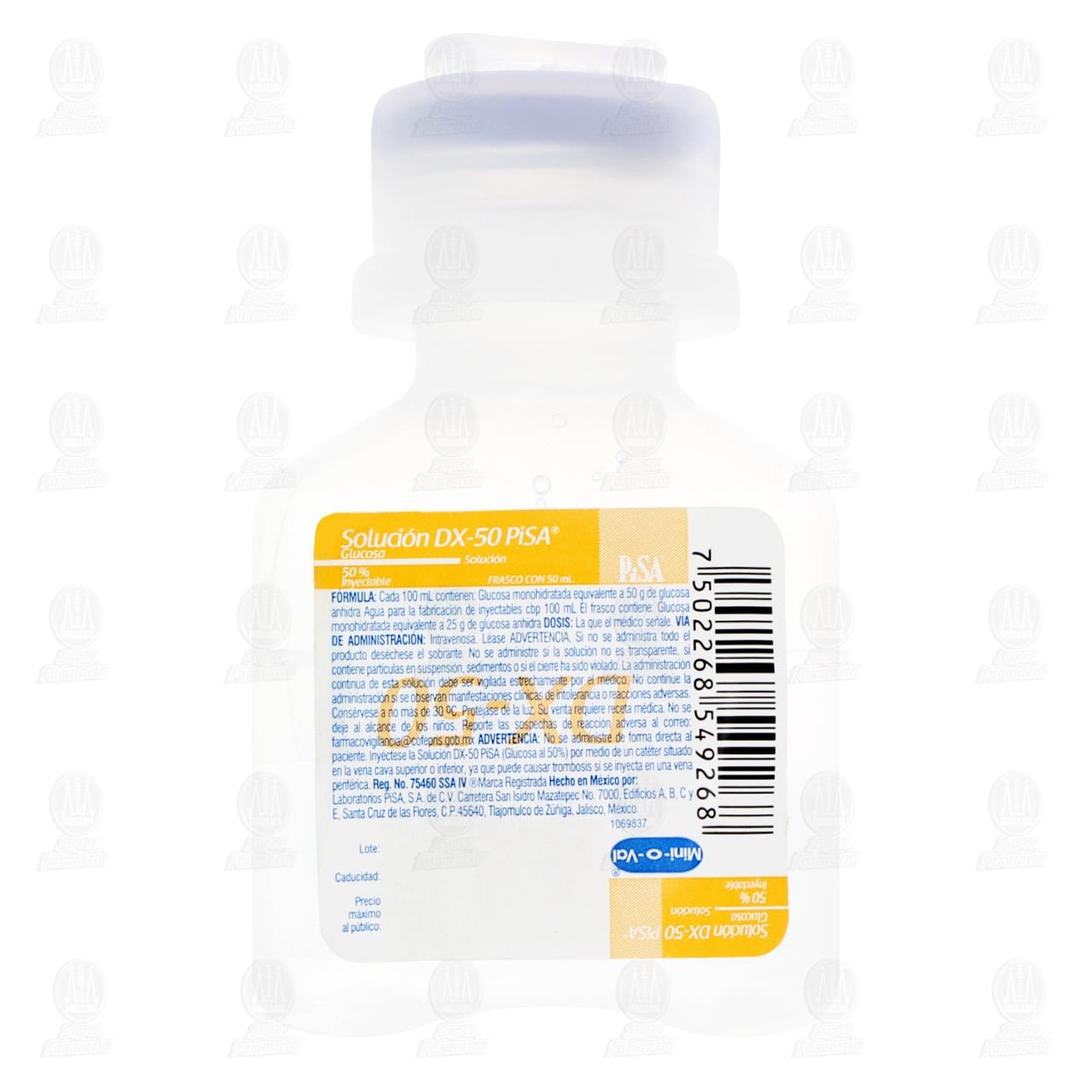 Solución Dextrosa-50, 50 ml. image number 1