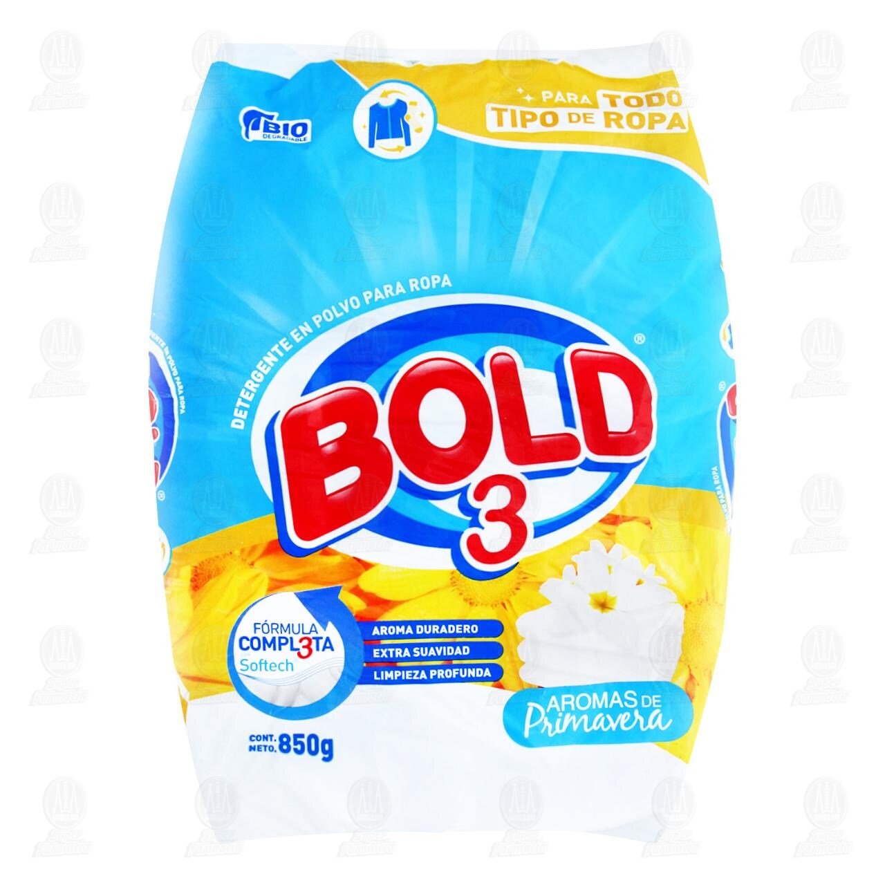 Detergente en Polvo Bold 3 Quita Manchas, 850 gr. image number 0