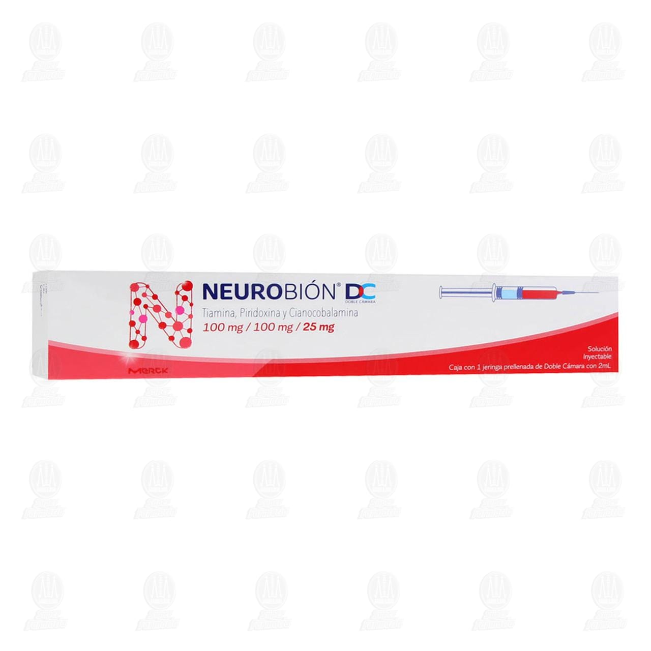 Neurobi&oacute;n DC 1 Jeringa Prellenada 2 ml Doble C&aacute;mara, 100mg/100mg/25mg. image number 0