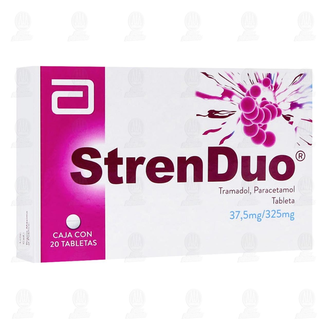 Imagen para Strenduo 37.5mg/325mg, 20 Tabletas.