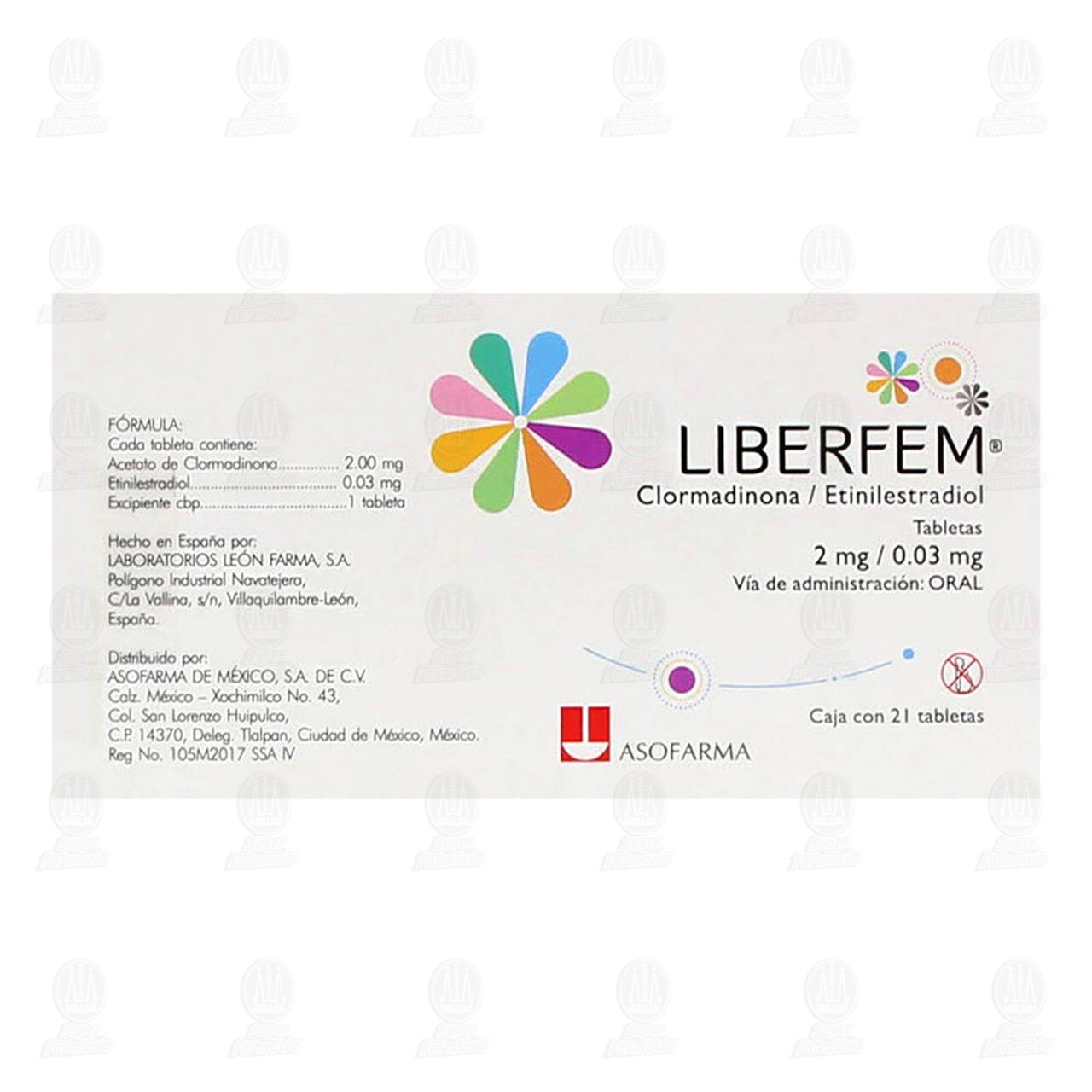 Liberfem 2mg/0.03mg, 21 Tabletas. image number 2