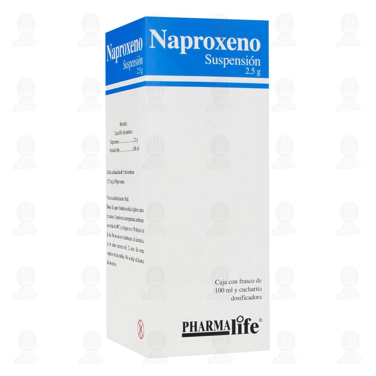Naproxeno 2.5gr Suspensi&oacute;n, 100 ml Pharmalife. image number 0