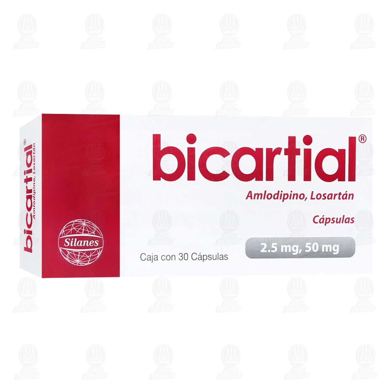 Imagen para Bicartial 2.5mg/50mg 30 Cápsulas
