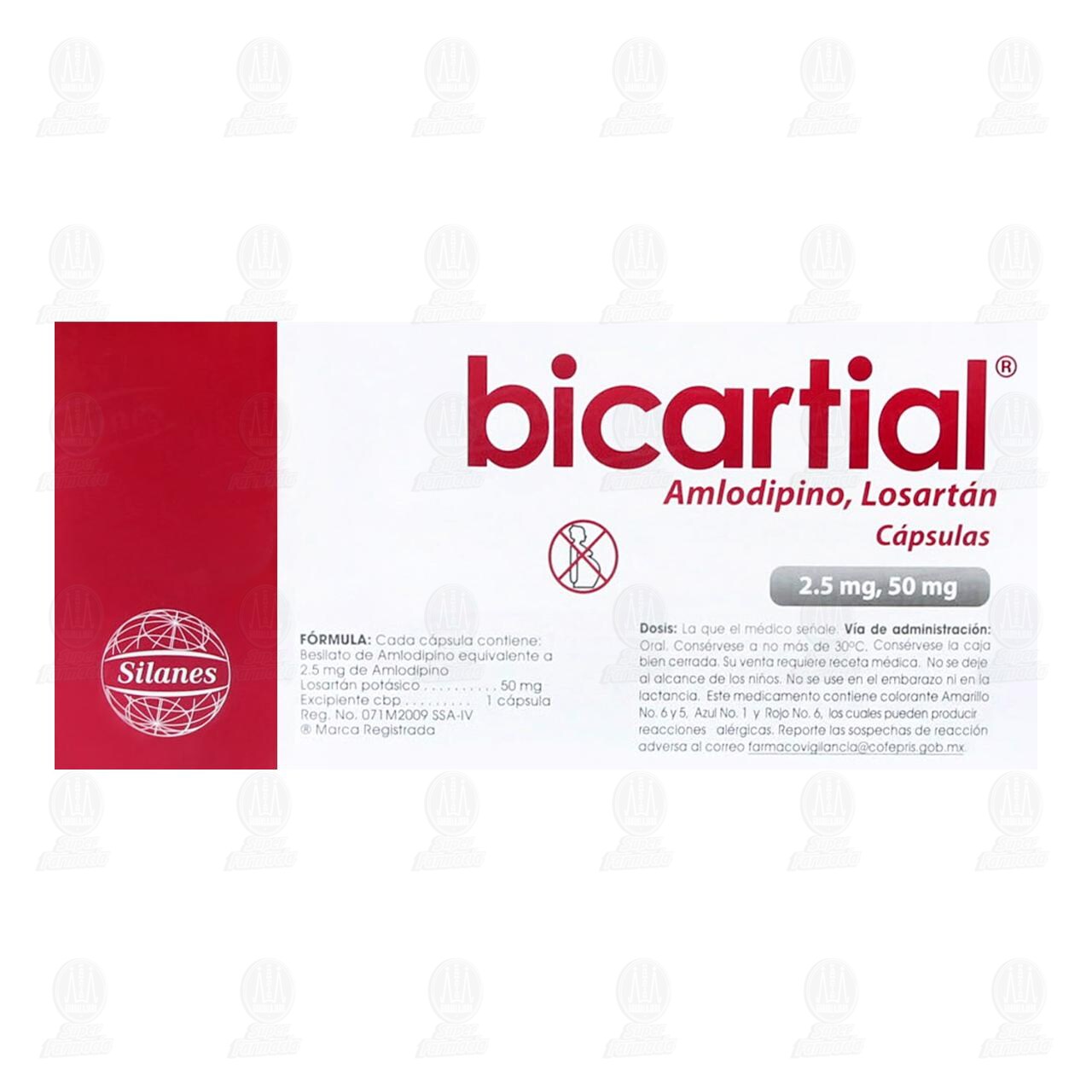 Bicartial 2.5mg/50mg, 30 C&aacute;psulas. image number 2