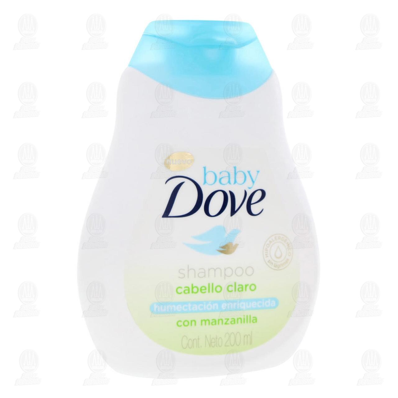 Shampoo para Bebé Baby Dove Cabello Claro con Manzanilla, 200 ml