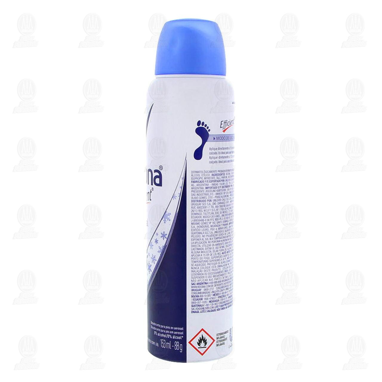 Desodorante Rexona Efficient para Pies en Aerosol, 153 ml. image number 3