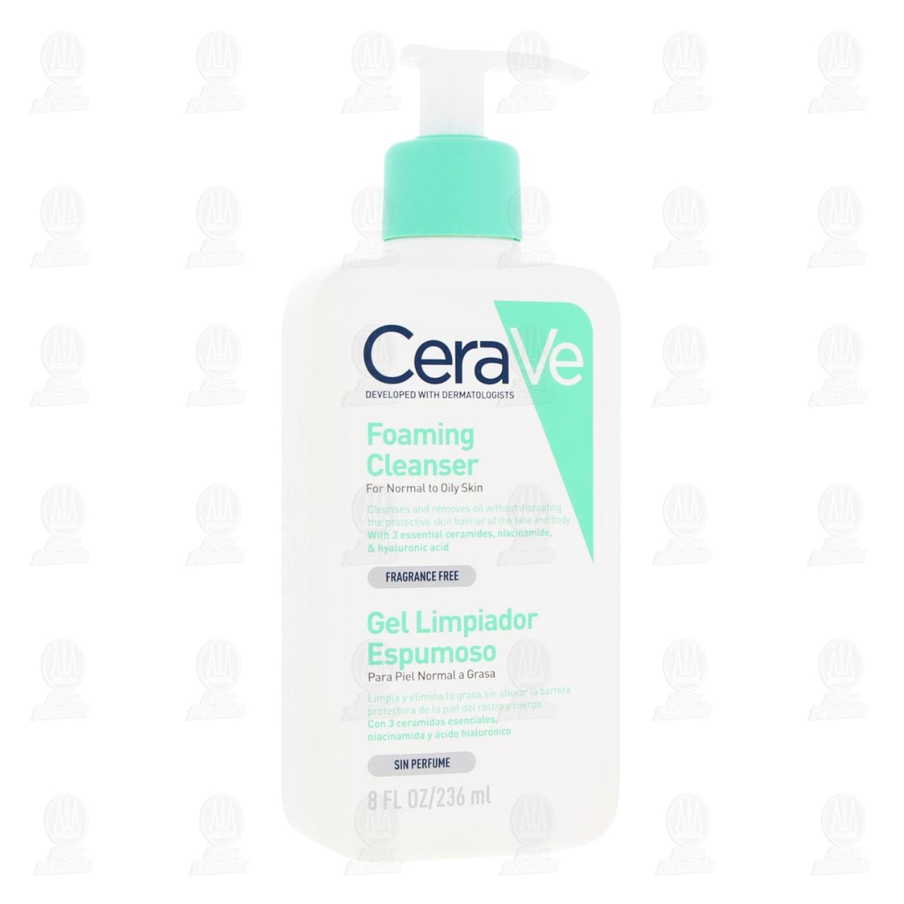 CeraVe Gel Limpiador Espumoso |237ml| Limpiador diario para piel mixta  grasa o con acné + crema hidratante |50ml| hidrante diario para rostro y  cuerpo