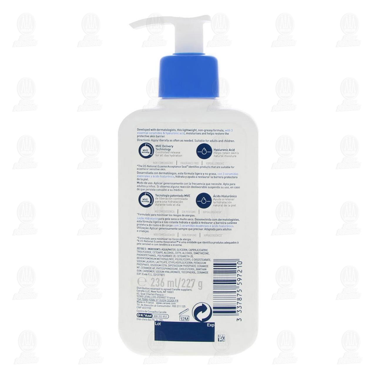 CeraVe Loción Hidratante, 236 ml. image number 2