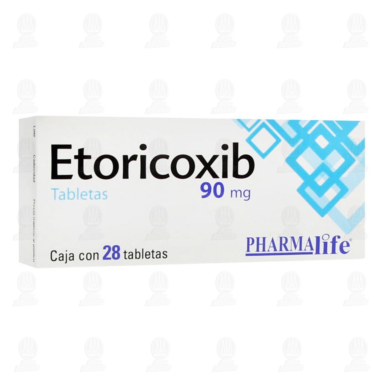 Etoricoxib 90 mg, 28 Tabletas Pharmalife.