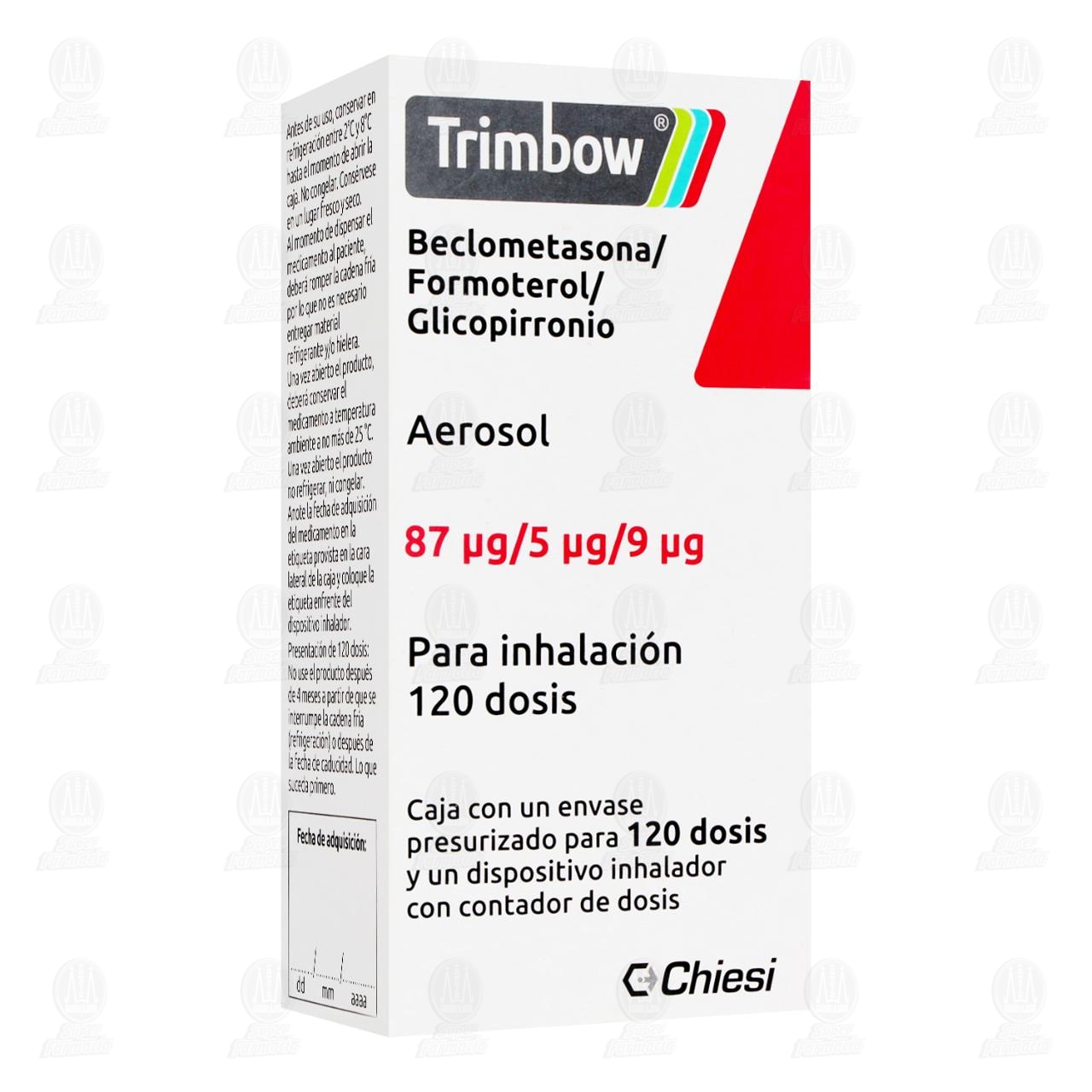 Trimbow Aerosol 100mcg/6mcg/12.5mcg, 120 Dosis. image number 0